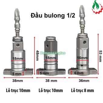 Đầu bulong chữ T thay thế máy bulong