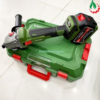Máy mài góc pin 21V AKUZA MG 100-01BL động cơ không chổi than