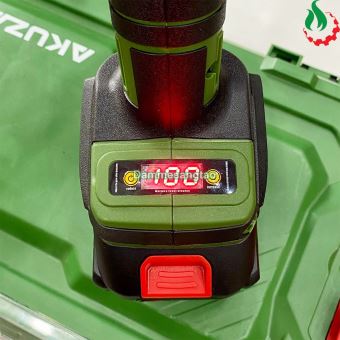 Máy mài góc pin 21V AKUZA MG 100-01BL động cơ không chổi than