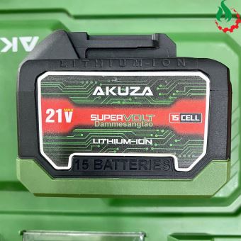Máy mài góc pin 21V AKUZA MG 100-01BL động cơ không chổi than