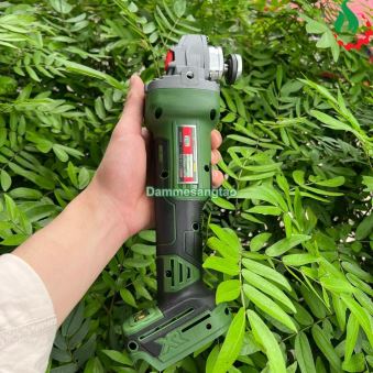 Máy mài góc pin 21V AKUZA MG 100-01BL động cơ không chổi than