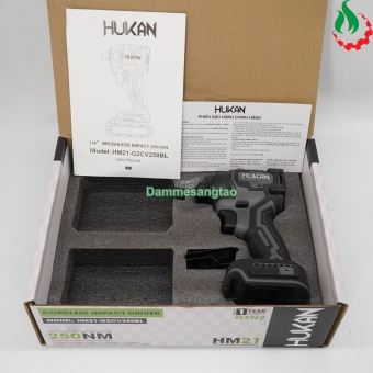 Máy bắn vít pin 21V Hukan HM21-G2CV250BL 250N.m