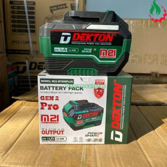 Pin Dekton M21-B7500Plus chân pin Makita (Vỏ chống cháy)
