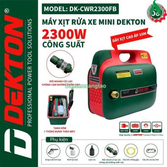 Máy Rửa Xe Chỉnh Áp DEKTON DK-CWR2300FB điện 220V