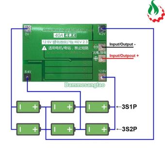 Vỏ bình acquy 21 cell 18650 12V 3S7P hoặc 24V 7S3P (kèm mạch)