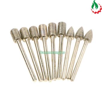 Đầu mài kim cương 3mm (Bộ 20 đầu)