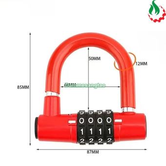 Ổ khoá số chữ U cao cấp khoá 4 số chống trộm an toàn bảo mật