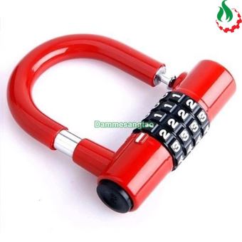 Ổ khoá số chữ U cao cấp khoá 4 số chống trộm an toàn bảo mật