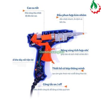 Súng bắn keo nến 7mm 20W nhiệt độ 140-160 độ C