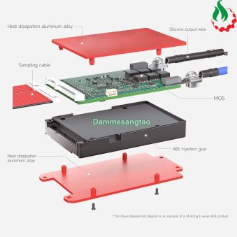 Mạch 14S 48V (58.8V) Daly bảo vệ pin Li-ion 3.7V xe điện