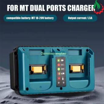 Sạc đôi pin MAKITA 18V (DC18RD) Li-ion nhận mạch zin (OEM)