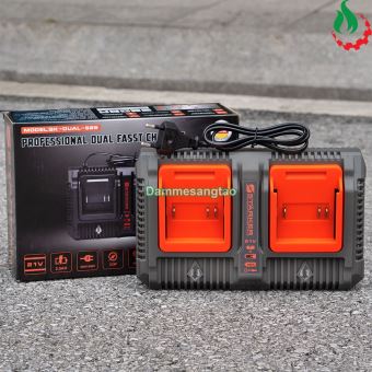 Sạc đôi pin STARKER 21V SK-DUAL-S25 dòng sạc 2.5A