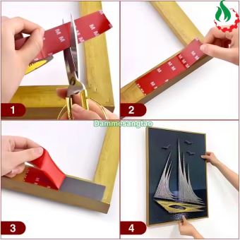 Băng keo 2 mặt cường lực 3M siêu dính dán trên nhiều loại chất liệu