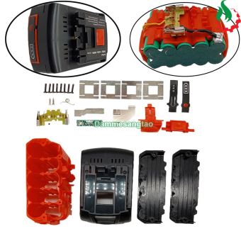 Vỏ pin Bosch 18V 18650 Li-ion 3.7V nhận sạc zin (Mạch 2 dây)