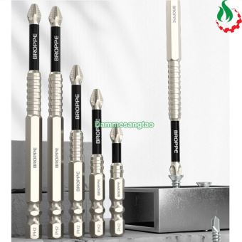 Mũi vít 4 cạnh BROPPE chống trượt TOPBits chuôi lục giác