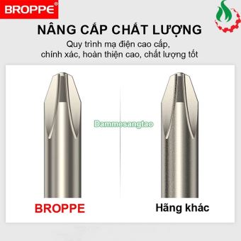 Mũi vít 4 cạnh BROPPE chống trượt TOPBits chuôi lục giác