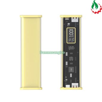 Box sạc dự phòng trong suốt 8 cell 18650 sạc nhanh 22.5W