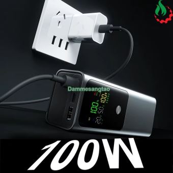 Box sạc dự phòng 4 cell 21700 (HT-K81) sạc nhanh 100W (Hổ trợ sạc Laptop)