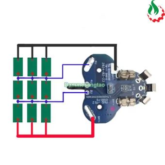 Vỏ pin MILWAUKEE 12V 18650 (9 Cell) Li-ion nhận sạc zin