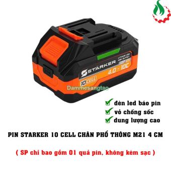 Pin STARKER 21V SK-LT4KPRO 10 Cell 18650 4AH chân pin Makita