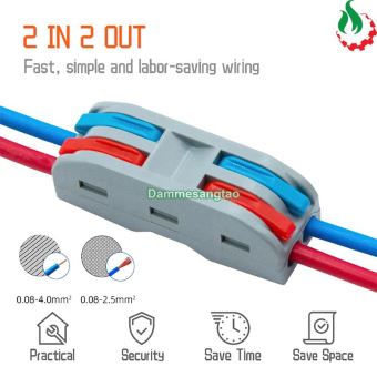 Cút nối dây điện đôi siêu nhanh chịu tải 32A dây tối đa 2.5mm
