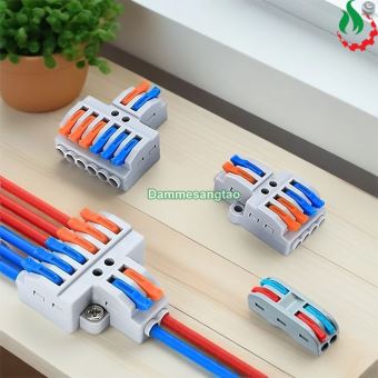 Cút nối dây điện đôi siêu nhanh chịu tải 32A dây tối đa 2.5mm