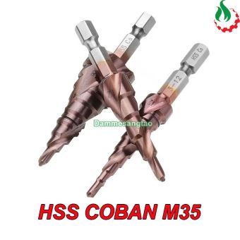 Mũi khoan tháp HSS M35 COBAN chuôi lục giác