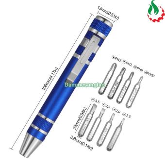 Bút tua vít đa năng 8 trong 1 thép CRV tháo lắp nhanh