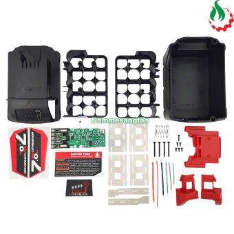 Vỏ pin MILWAUKEE 18V 18650 Li-ion nhận sạc (15 Cell)