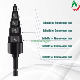 Mũi nong ống đồng máy lạnh điều hòa 5 in 1 chuôi lục giác (6mm-19mm)