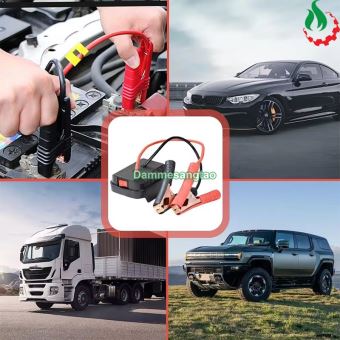 Đế chuyển pin MAKITA 18V ra 2 đầu kẹp cá sấu kích bình ô tô xe máy