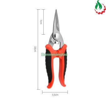Kéo cắt đa năng có răng cưa bằng thép không rỉ tay nắm cao su