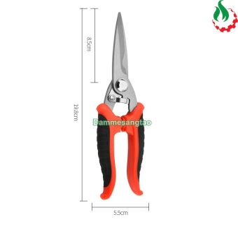 Kéo cắt đa năng có răng cưa bằng thép không rỉ tay nắm cao su