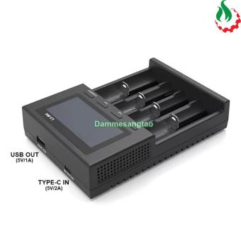 Sạc và test dung lượng pin đa năng Liitokala Lii-M4 18650 21700 26650 AA AAA