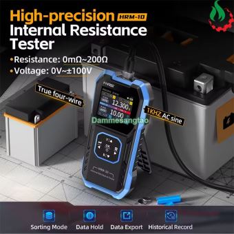 Máy đo nội trở, điện trở trong, điện áp pin và acquy Fnirsi HRM-10
