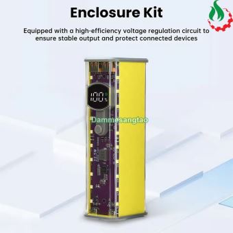 Vỏ box sạc dự phòng 8 cell 18650 có lò xo (BQ-S18PD) sạc nhanh 22.5W (Không có pin)