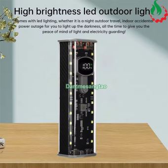 Vỏ box sạc dự phòng 8 cell 18650 có lò xo (BQ-S18PD) sạc nhanh 22.5W (Không có pin)