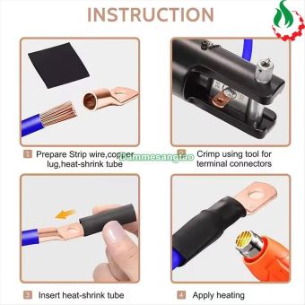 Bộ đầu cos bấm nối dây điện đa dụng 60 đầu