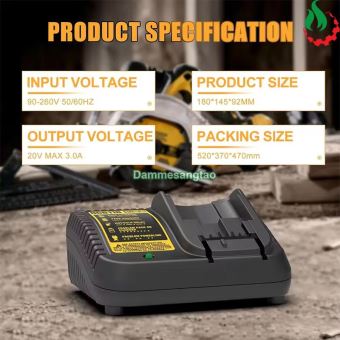 Sạc pin DEWALT 12V-20V DCB118 3A Li-ion nhận mạch zin