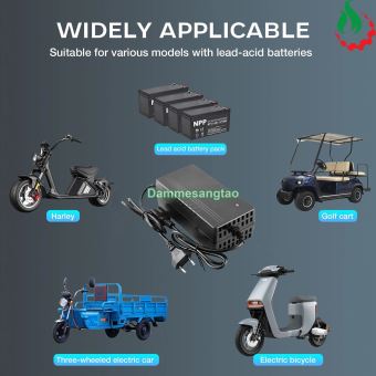 Sạc xe điện 20S 60V (73V) dùng cho pin Li-Fe 3.2V dây nguồn C15 (Có quạt)