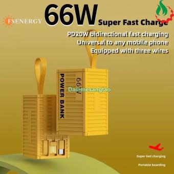 Box sạc dự phòng Container 4 cell 21700 (Y290) Sạc nhanh 22.5W