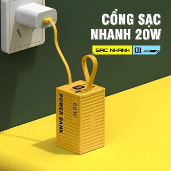 Box sạc dự phòng Container 4 cell 21700 (Y290) Sạc nhanh 22.5W