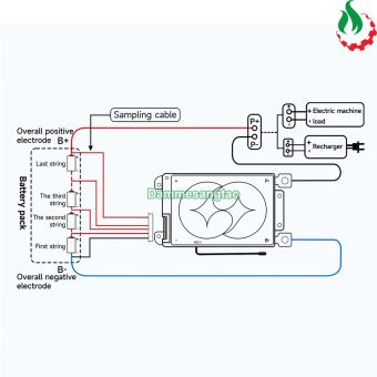 Mạch 10S 36V (42V) Daly bảo vệ pin Li-ion 3.7V xe điện