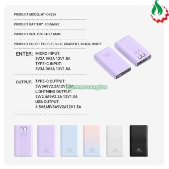 Box sạc dự phòng 2 cell 21700 (DX285) sạc nhanh 22.5W