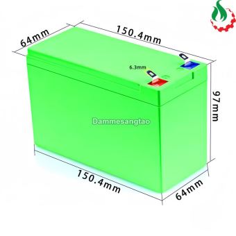 Vỏ acquy (5) phun thuốc trừ sâu 12V 3S 2P chứa được 21 cell 18650 (15x6.5x9.5cm)