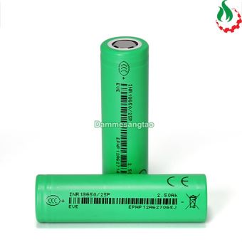 Cell pin 18650 EVE Li-ion 3.7V 2500mah 12C - Xả 30A