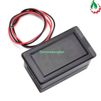 Vôn kế DC 5V-120V 0.56 inch chống nước màn hình LED gắn xe điện (Đồng hồ đo vôn)
