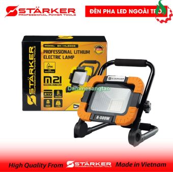 Đèn pha led STARKER SK-HL500S 21V gấp gọn 2 chế độ sáng 500W (32Led)