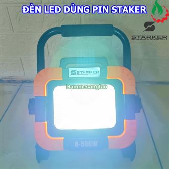 Đèn pha led STARKER SK-HL500S 21V gấp gọn 2 chế độ sáng 500W (32Led)