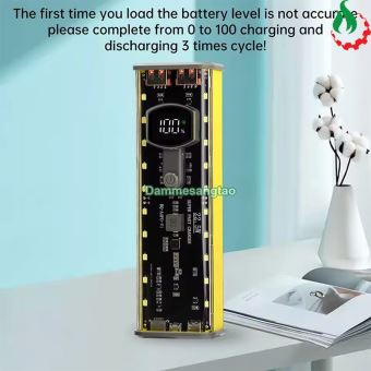 Vỏ box sạc dự phòng 8 cell 18650 có lò xo (BQ-S18PD) sạc nhanh 22.5W (Không có pin)